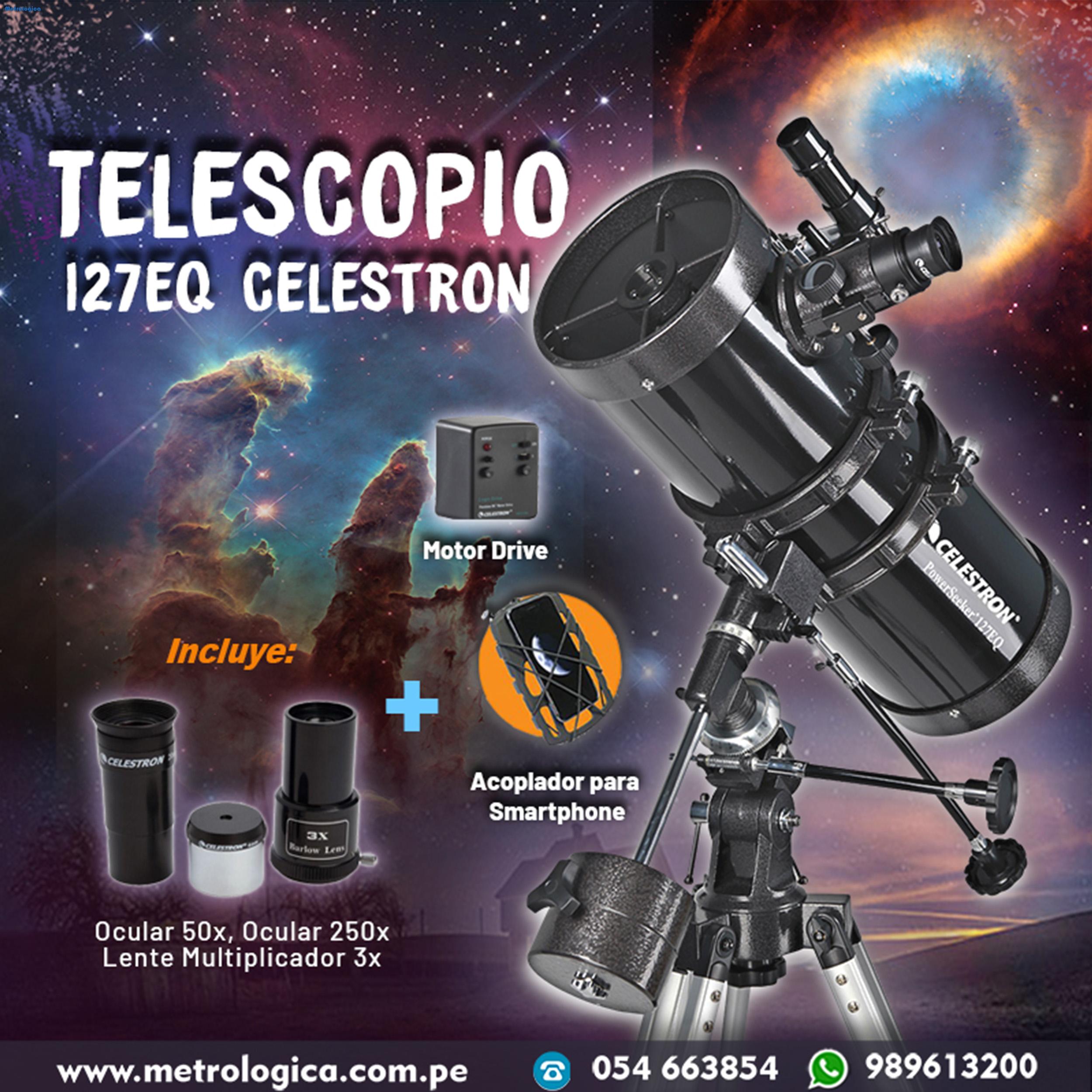 Telescopio Celestron 127 EQ PowerSeeker Metrologica Cremoladeras Telescopio Celestron 127 EQ PowerSeeker Metrologica Cremoladeras